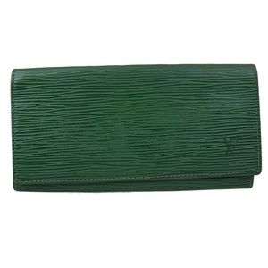 Louis Vuitton green epi leather wallet